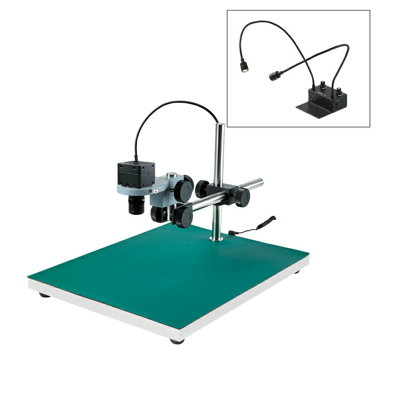 ホーザン(HOZAN) USB出力 マイクロスコープ倍率24~115倍 フレキシブルアーム照明 ロングベース L-KIT835