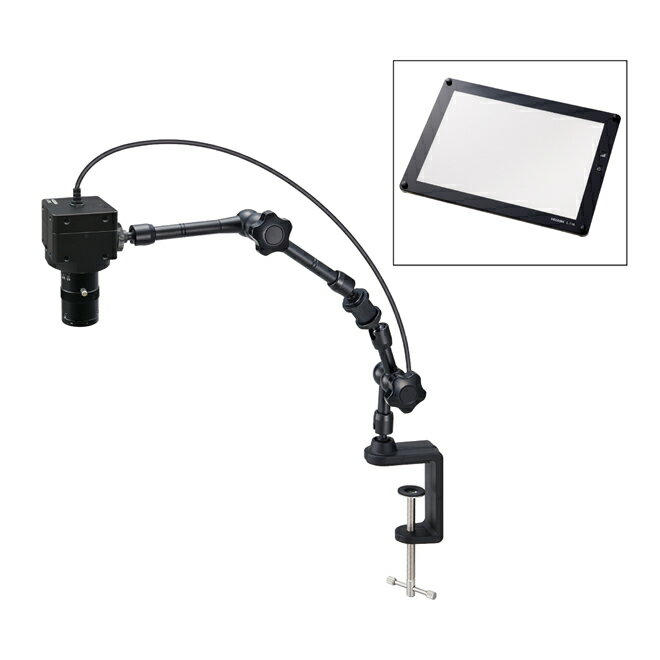 ホーザン(HOZAN) USB出力 マイクロスコープ倍率24~115倍 フラット照明 フレキシブルアーム L-KIT840