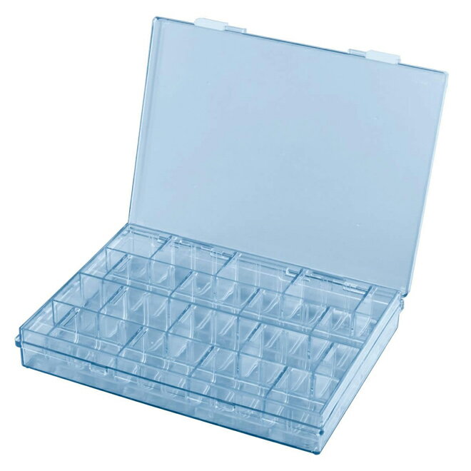 ホーザン(HOZAN) ESDパーツケース 導電性 部品収納ボックス 仕切板16枚付 フタを閉じたまま内容物を確認できる B-17-BB