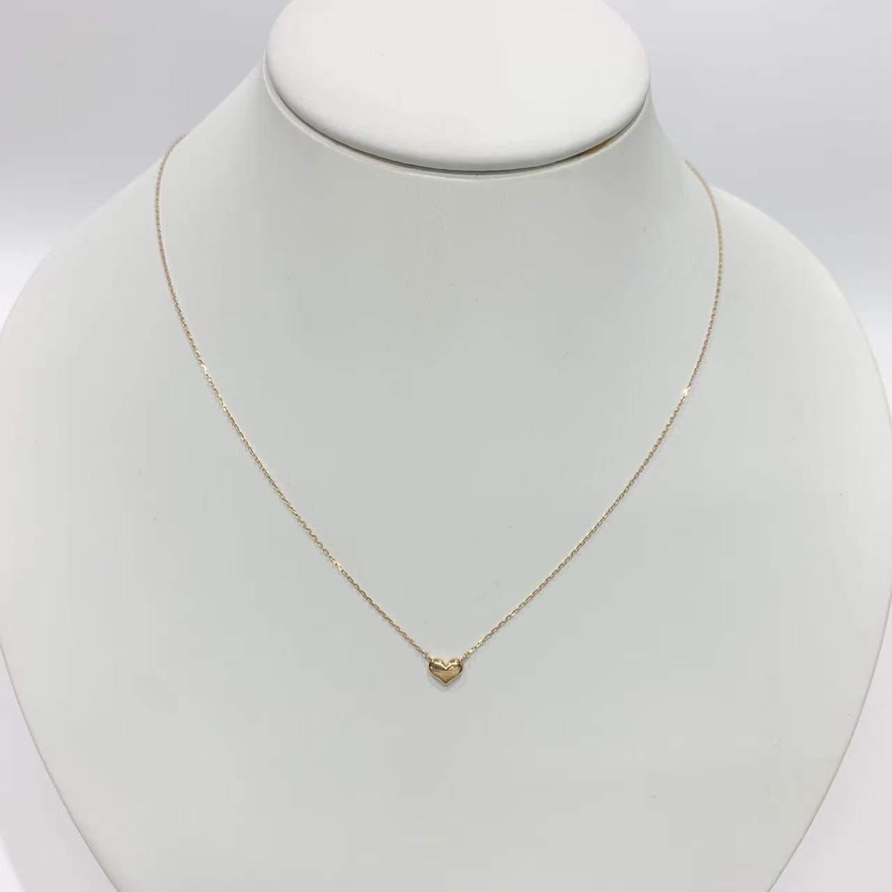 Rakuten - 【中古】 チェーン　ネックレス ハートモチーフ　 K10 イエローゴールド