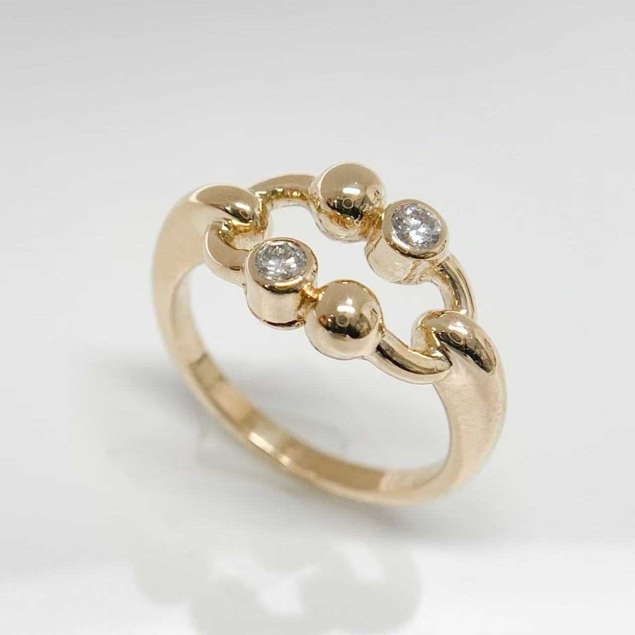 Rakuten - 【中古】ブシュロン BOUCHERON ダイヤ　K18 イエローゴールド　リング 750