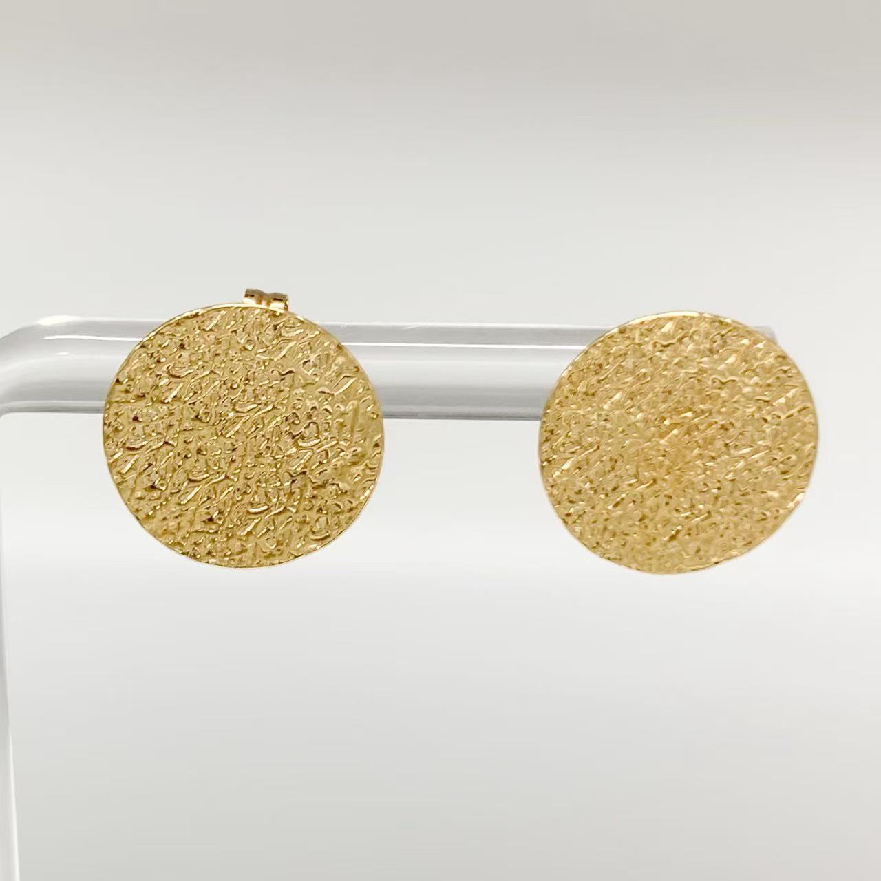 Rakuten - 【中古】 MARIHA マリハ　小さな満月　ピアス　18K　地金　円　サークルプレート