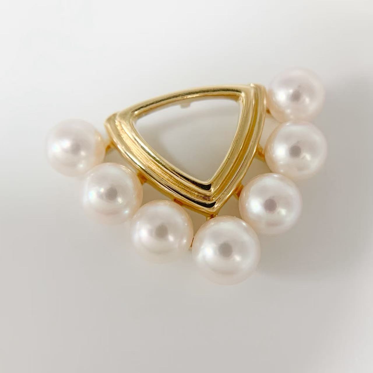 Rakuten - 【中古】MIKIMOTO ミキモト　95周年記念　アコヤ真珠K18　パール4.2mm-4.6mm　パーツ