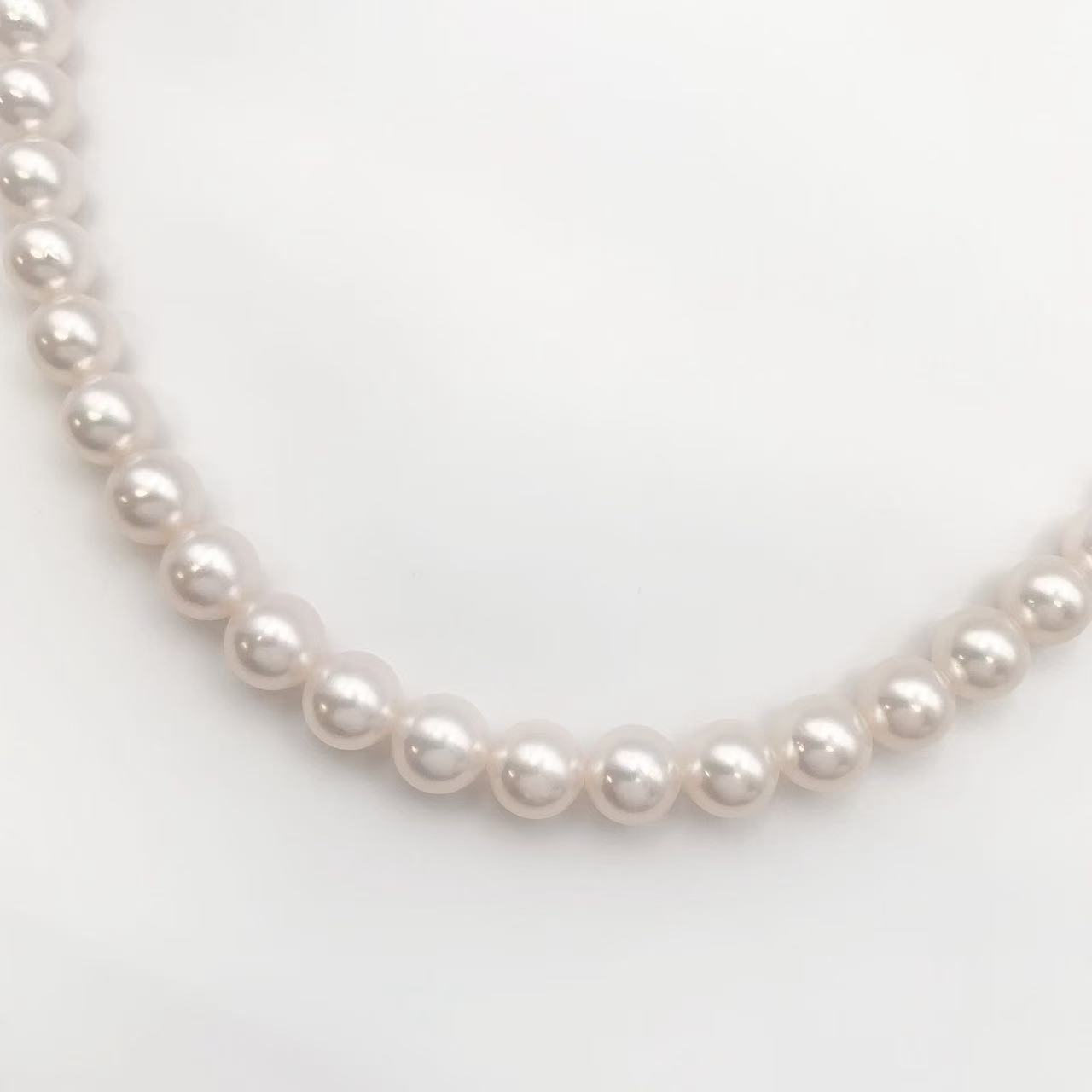 Rakuten - 【最終価格】【中古】ミキモト MIKIMOTO アコヤ真珠8-8.5mm パール　ネックレス　K18WG