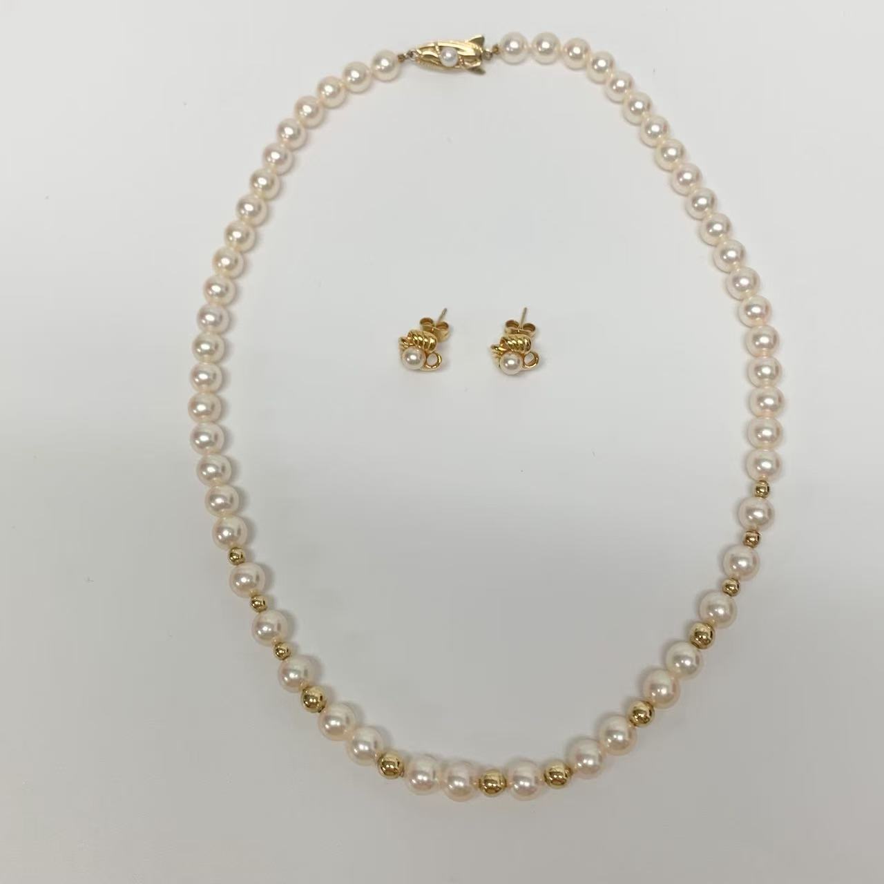 【極美品】ミキモト パール ネックレス 約7.5㎜珠 現行クラスプ MIKIMOTO（ミキモト） 【送料無料】ミキモト アコヤパールネックレス
