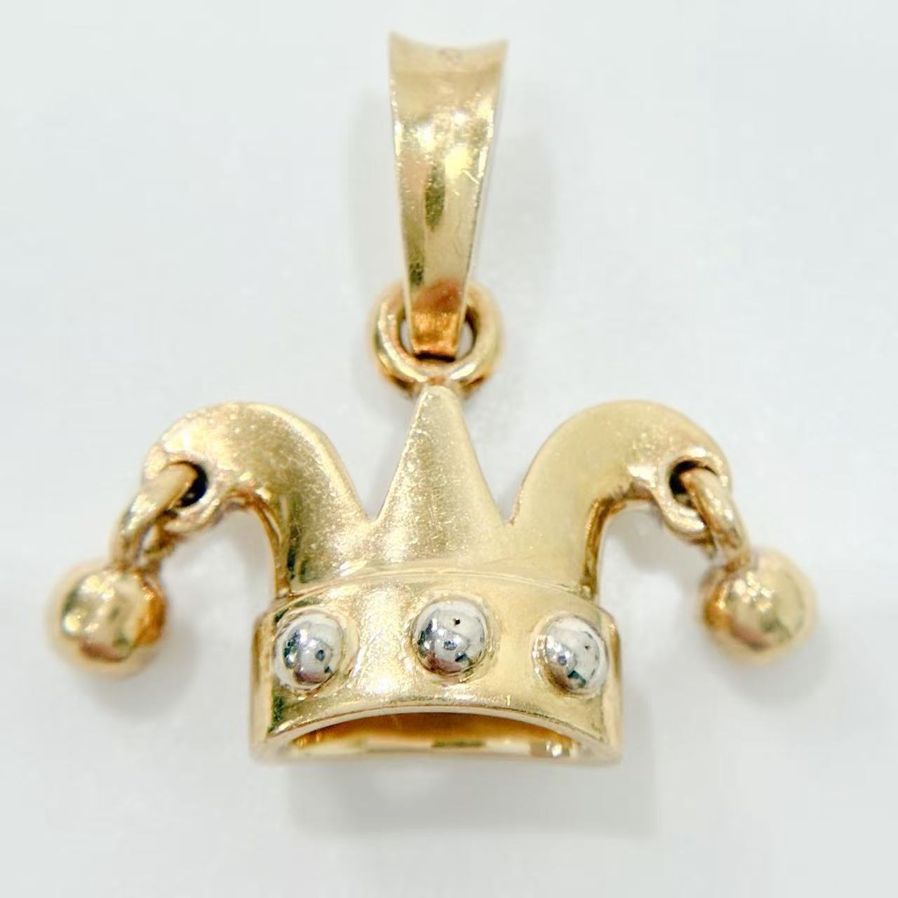 Pendant Tops - 【中古】 ポメラート Pomellato ペンダントトップ　王冠モチーフ　K18YG/WG イエローゴールド ホワイトゴールド　750