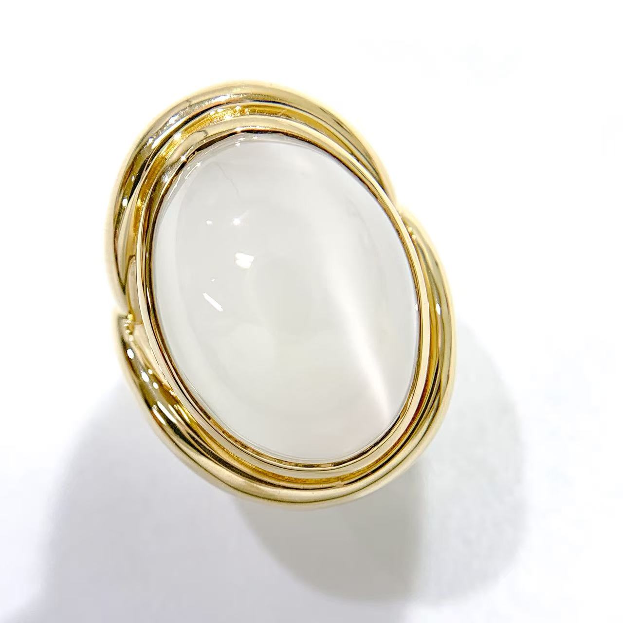 Rakuten - 【セールSALE】【中古】TASAKI タサキ 田崎 リング ムーンストーン K18YG イエローゴールド 750