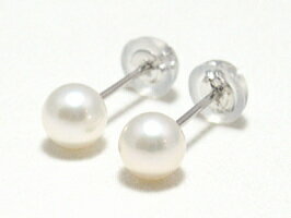 アコヤ真珠ベビーピアス（5.0〜4.5ミリ／K14WG）