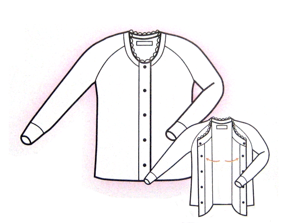 Rakuten - 神戸生絲　ワンタッチ肌着　婦人用キルト婦人前開長袖シャツ(冬期限定)　BM-2 【あったかインナー】