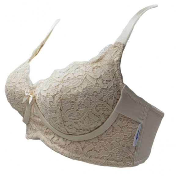 【11/11までポイント5倍】アボワール 乳房再建専用ブラジャー エメリタ クリーム S～LL【乳房再建術後の方に】【乳がん術後・乳がん 下着・乳がん用下着・乳癌用下着・術後用下着・胸帯】