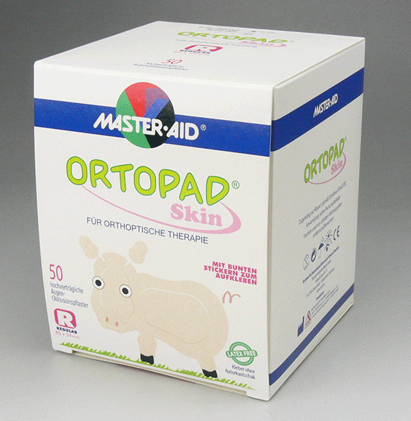 【2箱で送料無料】オルトパッド ベージュ 50枚入り　斜視弱視訓練用眼帯【オルトパット・眼帯　テープ・訓練眼帯・眼帯　キッズ・眼帯　カラフル】