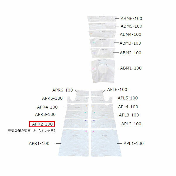 フィジカルメドマー　空気袋第2気室　右（パンツ用）APR2-100 日東工器【オプション】【家庭用エアマッサージ器・医療用マッサージ器】