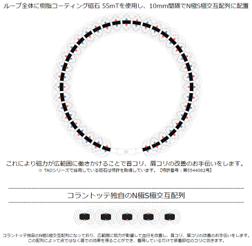【ポイント10倍】【送料無料】コラントッテ TAO ネックレス RAFFI ブラック【磁気ネックレス・肩こり解消グッズ・おしゃれ ネックレス・スポーツ ネックレス・医療機器 ネックレス・コラントッテ ネックレス】