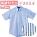 半袖シャツ(男女兼用) ブルー 43654 ホワイセル(WHISEL)【ヘルパー用品・ヘルパー用シャツ・ヘルパーシャツ・施設用シャツ・施設用ウェア・介護士 ウェア・介護士ウェア】(4)