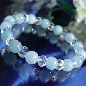 パワーストーン ブレスレット メンズ レディース アクアマリン ブレスレット パワ−スト−ン Aquamarine 天然石 水晶 癒し ...