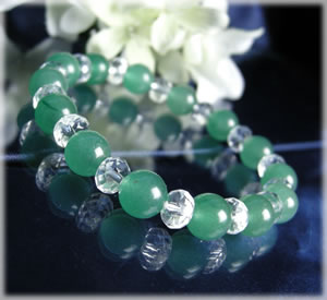 パワーストーン ブレスレット メンズ レディース アベンチュリンブレスレット02(インド翡翠) パワ−スト−ン 天然石 水晶 癒し 浄化...