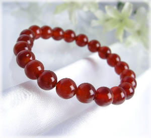 パワーストーン ブレスレット メンズ レディース 美しいオレンジ♪カーネリアンブレスレット03 パワ−スト−ン 天然石 水晶 癒し 浄化...