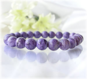 チャロアイト ブレスレット パワーストーン メンズ レディース ｜高品質｜チャロアイト｜一連｜ブレスレット パワ−スト−ン 天然石 水晶 癒し 浄化 幸運 開運 金運 恋愛運 魔除け 対人運 天然石 ゴム ペア ハンドメイド ギフト パワーストーンブレスレット