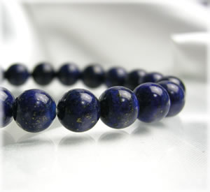 パワーストーン ブレスレット 天然石 ラピスラズリ 【幸運を招く ラピスラズリ ブレスレット】一連ブレスレット パワーストーンブレスレット 数珠 天然石ブレスレ...