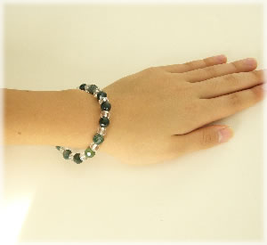 パワーストーン ブレスレット メンズ レディース モスアゲートブレスレット05 天然石 パワーストーン 水晶 癒し 浄化 幸運 開運 金運 恋愛運 魔除け 対人運 天然石 ゴム ペア ハンドメイド ギフト パワーストーンブレスレット