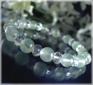 パワーストーン ブレスレット メンズ レディース プレナイト クリスタルブレスレット 天然石 水晶 癒し 浄化 幸運 開運 金運 恋愛運 魔除け 対人運 天然石...