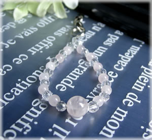 パワーストーン ローズクォーツ&水晶携帯ストラップ パワ−スト−ン 天然石 水晶メンズ レディース 癒し 浄化 幸運 天然石