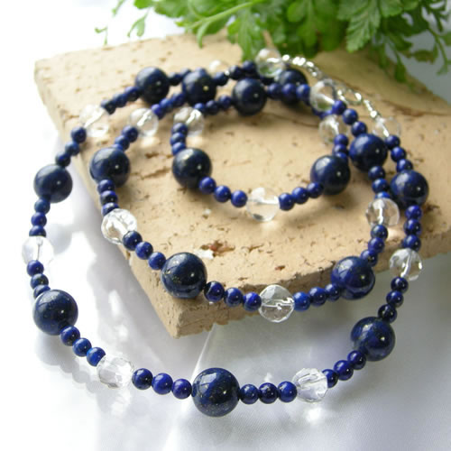 ラピスラズリ ヒマラヤ水晶 パワーストーン ネ...の紹介画像2