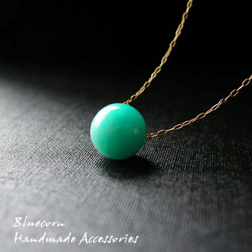 パワーストーン天然石ブルーコーンのパワーストーン 14金ゴールドフィールドチェーン使用！ 高品質 アマゾナイト ネックレス パワ−スト−ン 天然石｜アングル3