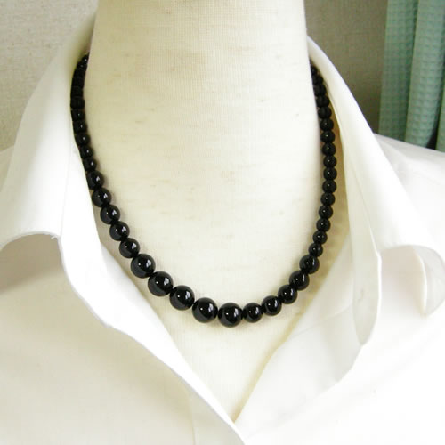 ネックレス モリオン黒水晶 モリオン パワーストーン 天然石 【最強の魔除けのパワーストーン モリオン黒水晶のネックレスです】シルバー925 ブラック 魔除け ...