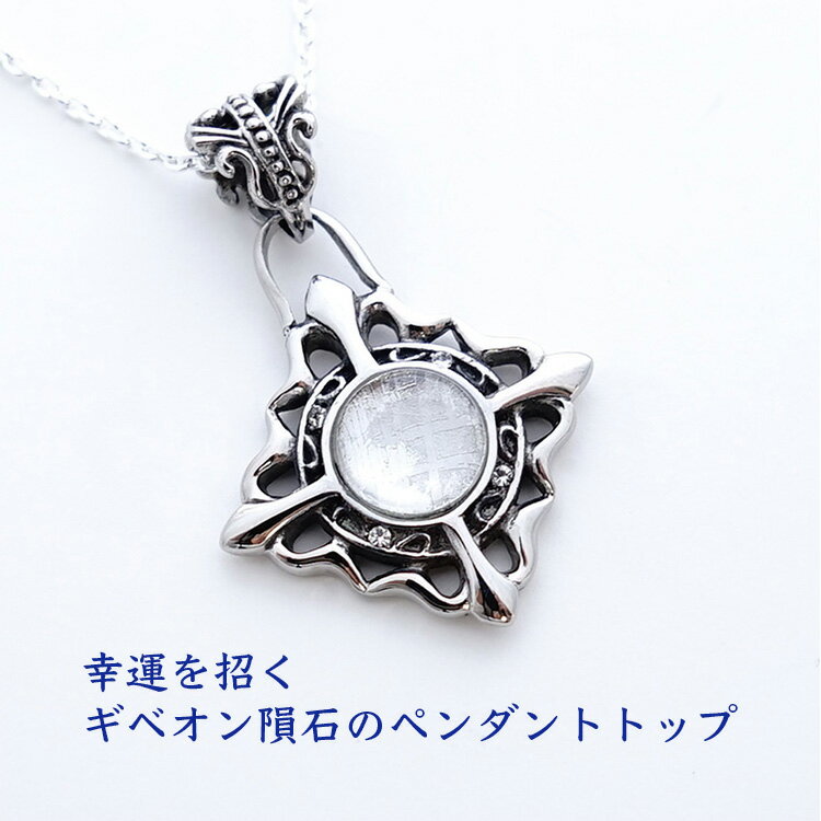 パワーストーン ペンダント 天然石 ギベオン隕石 ペンダント 【縁のある人の元へしかやって来ない 幸運を招く ギベオン隕石のペンダントトップ】幸運 お守り 開運...