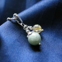 パワーストーン ビルマ翡翠 と ゴールデンルチルクォーツ の ツイン ペンダント パワ−スト−ン 天然石 水晶メンズ レディース 癒し ...