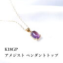 パワーストーン アメジスト ペンダント ネックレス 天然石 K18GP【紫水晶と呼ばれる 癒しのパワーストーン アメジスト の ペンダントトップ】癒し 人間関係 家庭円満 金運 開運 お守り レディース ネックレス かわいい 可愛い おしゃれ ギフト プレゼント ペンダントチャーム