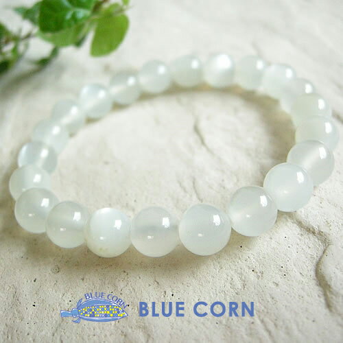 パワーストーン 天然石 ブレスレット ホワイトグレー ムーンストーン 【高品質 ホワイトグレー ムーンストーン の ブレスレット】メンズ アクセサリー メンズ ...