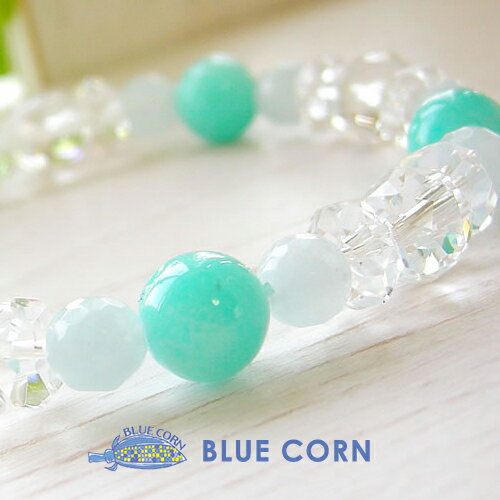 【輝きを放つ人生 高品質 アマゾナイト】パワーストーン 天然石 ブレスレット アマゾナイト アクアマリン 水晶 高品質 幸運 癒し 開運 お守り 浄化 かわいい...