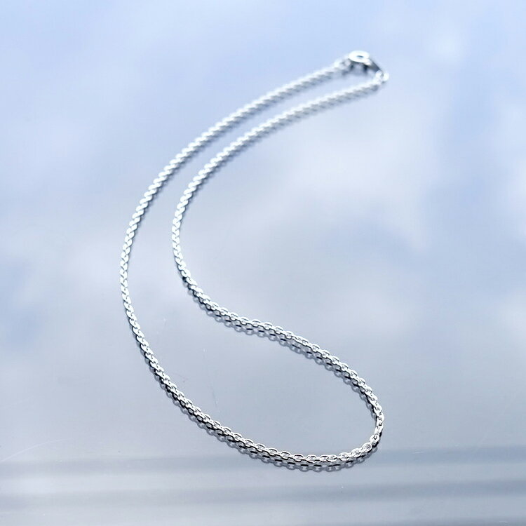 パワーストーン天然石ブルーコーンのシルバーチェーン 80cm 【あずきチェーン】ネックレス シルバー チェーン シルバー925 ペンダントチェーン あずき 小豆 チェーン ネックレス チェーン silver925 アクセサリー パーツ シルバーチェーン メンズ レディース ハンドメイドパーツ ハンドメイド ジュエリー｜アングル3