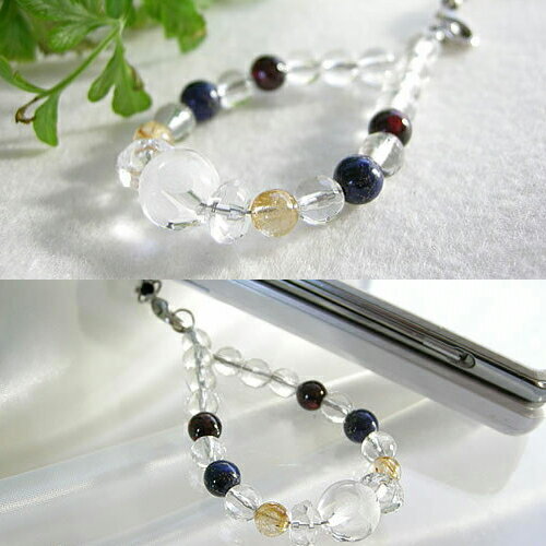 パワーストーン 2010年!幸運の♪ラッキーカラー携帯ストラップ! パワ−スト−ン 天然石 水晶メンズ レディース 癒し 浄化 幸運 天...