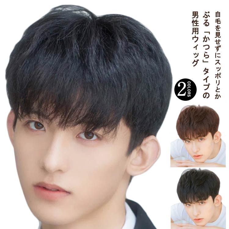 【レビュー特典 10%OFF】普段使い メンズウィッグ 男性用かつら 人毛100% メンズウィッグ 自然 ウィッグ 黒髪 フルウィッグ 白髪隠し ボリュームアップ 医療用ウィッグ 軽量 通気性 ヘアスタイリング メンズウイッグ