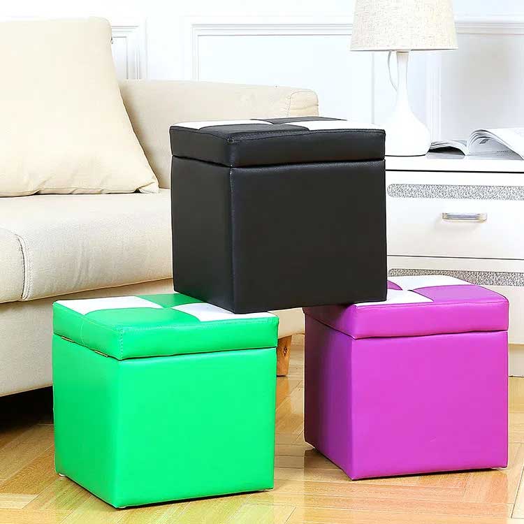 【レビュー特典 20%OFF】バイカラー スツール 収納 正方形 収納スツール 座れる 30×30×32cm 収納ボックス 収納ベンチ 収納椅子 オットマン 踏み台 足置き スツール 収納 コンパクト レザー おしゃれ 北欧 椅子 イス チェア フェイクレザー レザー 北欧 省スペー