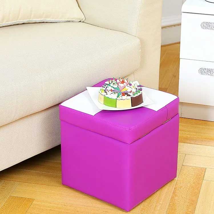 【レビュー特典 20%OFF】バイカラー スツール 収納 正方形 収納スツール 座れる 30×30×32cm 収納ボックス 収納ベンチ 収納椅子 オットマン 踏み台 足置き スツール 収納 コンパクト レザー おしゃれ 北欧 椅子 イス チェア フェイクレザー レザー 北欧 省スペー [2]