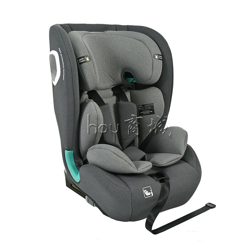 【トップテザー】安全基準R129 チャイルドシート ISOFIX 約15ヶ月~12歳 76~150cm ジュニアシート 調節可能 洗える ベビーシート 出産祝い 車【ダークグレー+グレー 】