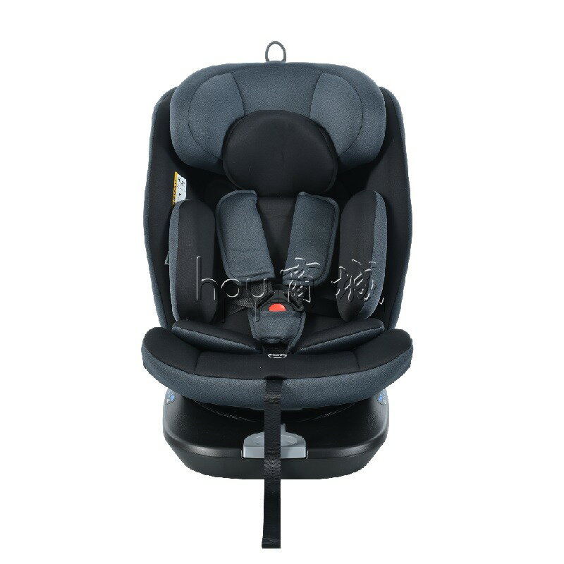【トップテザー】チャイルドシート 新生児 ISOFIX 0歳~12歳 360度回転式 40~150cm ジュニアシート 調節可能 洗える キャノピー付き ベビーシート ドリンクホルダー付き 出産祝い 車【ブラック+グレー】