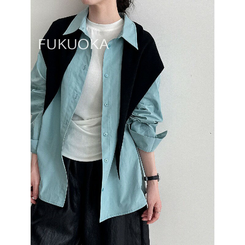 乐天商城 - 【送料無料 20％OFF】クラシック韓国風多色カラー襟シャツ女性用25秋新作ベーシック万能長袖ジャケット