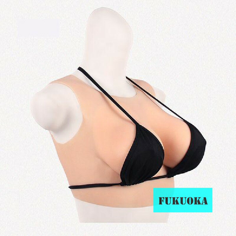 Sold Silicon Bust Salón de vestir de mujer Lácteos falsificados cómodo para el hombre hija super real sexy cosplay senos artificiales 5 tamaños/3 colores cargador goma de silicona — vista 2