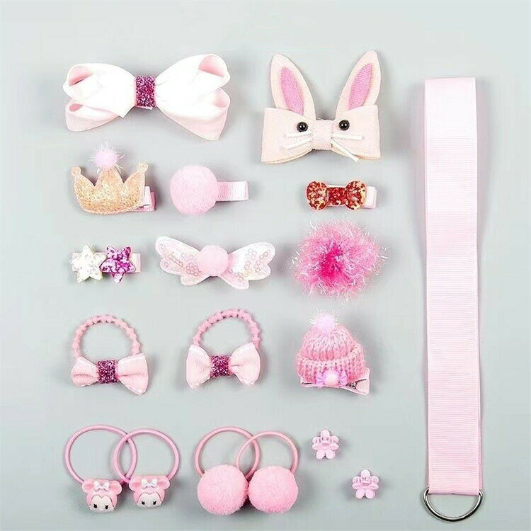 ヘアアクセサリー ヘアゴム ヘアピン 【18点セット】 女の子 赤ちゃん キッズ 子供...