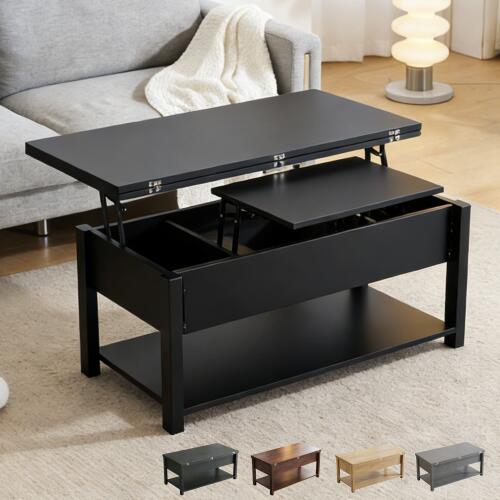 樂天商城 - 【即納】【送料無料】ローテーブル 折り畳み式天板 収納付き センターテーブル 天板昇降式 天板2倍展開可能 大容量収納 簡単開閉 昇降式 収納テーブル おしゃれ コンパクト 幅100cm