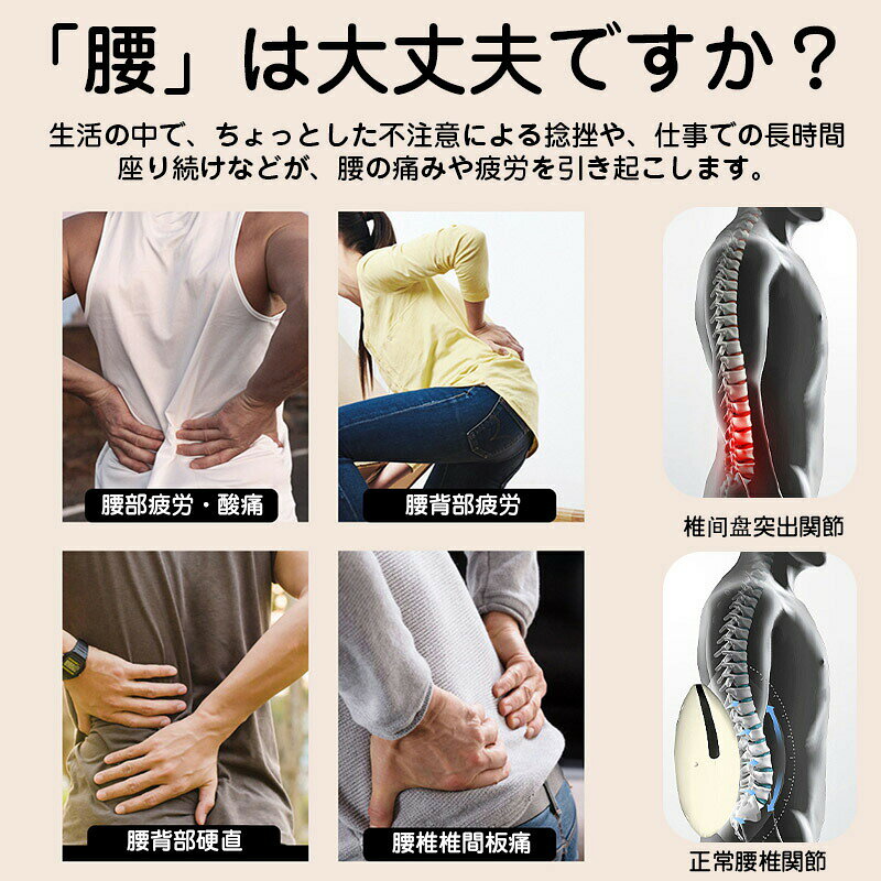 HPY商城のマッサージ機 腰 マッサージ器 3in1 温熱 坐骨 神経痛 腰痛 ストレッチ ストレス 温熱 腰マッサージ 腰マッサージ機 マッサージ機 腰痛マッサージ 振動 ヒーター 人気 エア 振動 ヒーター 筋肉痛緩和 ストレス解消 リラックス｜アングル2