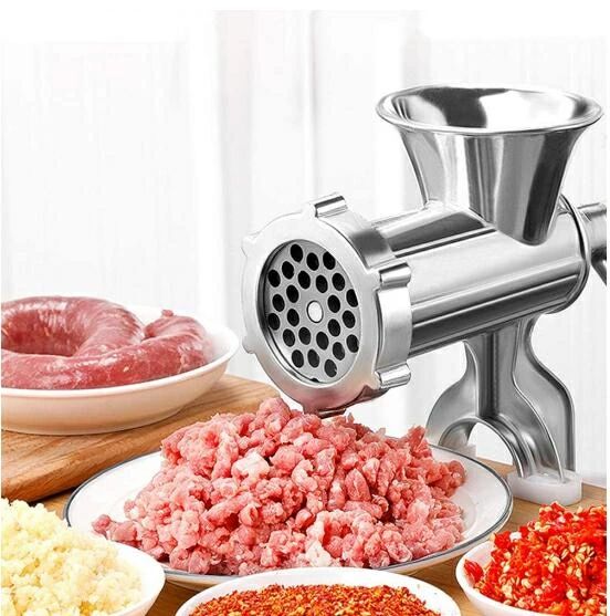 乐天商城 - 家庭用 多機能 手動式 ミンサー ひき肉器 ソーセージマシン ミートグラインダー ソーセージ作り 唐辛子 最新改良品 手動挽肉機 ミンチ機 腸詰め ステンレス 刀 手作り 錆防止 アルミニウム合金