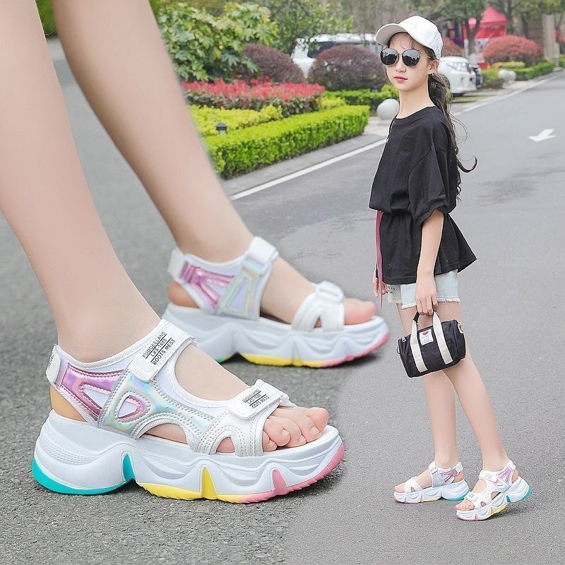 Other - 子供サンダル キッズ スポーツサンダル ジュニア 子ども おしゃれ 歩きやすい サイズ調節可 アウトドア 姫系 女児 可愛い