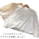【レビュー特典 20%OFF】長袖 ブラウス 女の子 フォーマル フリル ブラウス 水玉 トッド柄 入学式 卒園式 卒業式 卒服 小学校 小学生 中学生 高校生 100cm 110cm 120cm 130cm 140cm 150cm 160cm 170cm