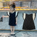 【レビュー特典 20%OFF】子供服 ワンピース ノースリーブ キッズ ベビー 女の子 子供 子ども こども 子供服 キッズ服 女の子 ガールズ 夏 保育園 お出かけ ドット おしゃれ 通学着 通園着 新品 90 100 110 120 130 140